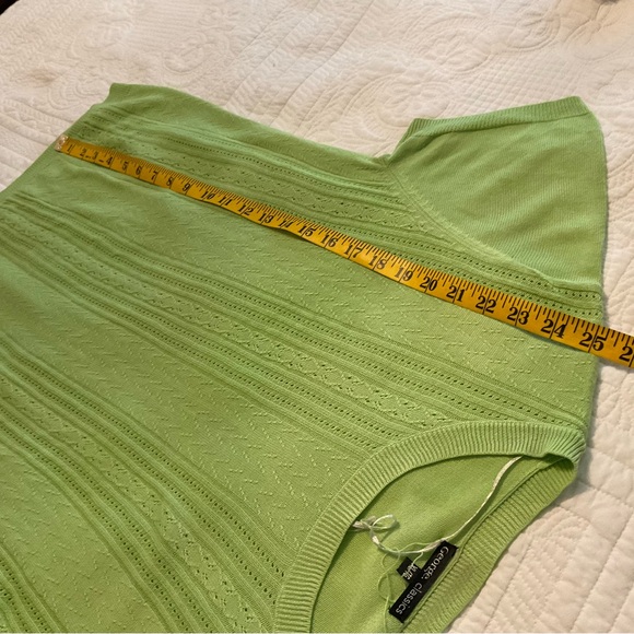 GEORGE CLASSIC, GREEN KNITTED SWEATER, SIZE XL - Picture 6 of 9